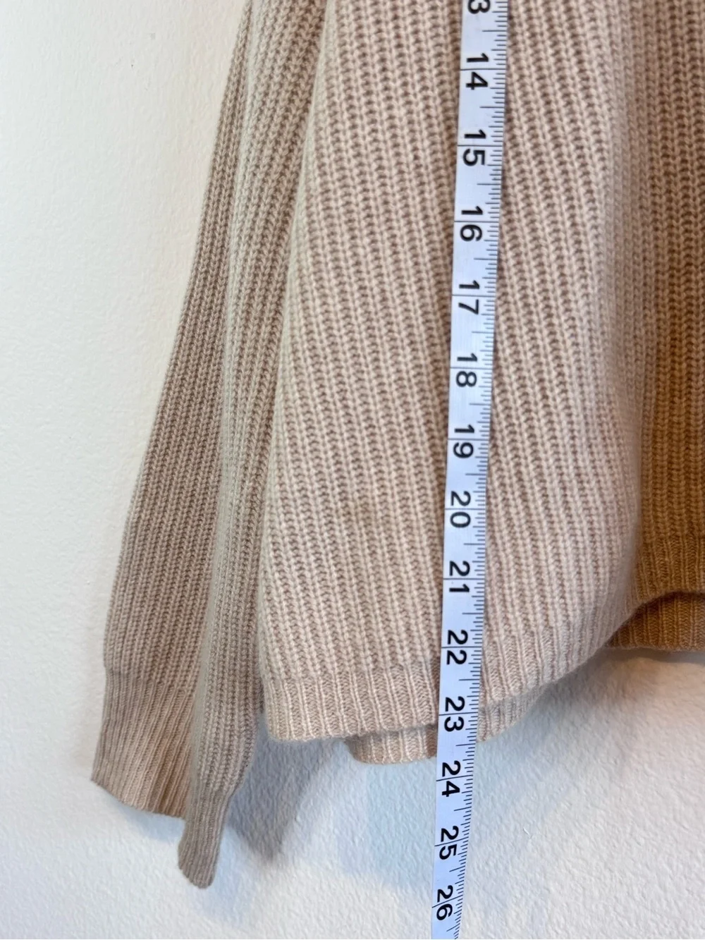 EUC Jenni Kayne Cashmere Fisherman Hoodie Oatmeal Medium - Picture 6 of 12